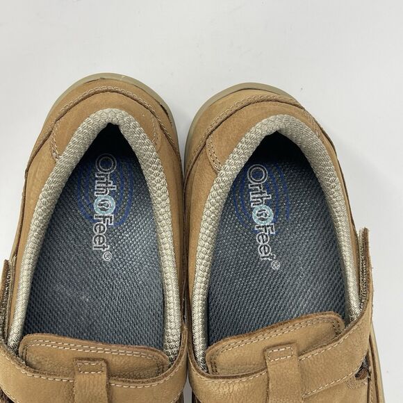 Orthofeet Serene 896 Shoes Womens 9 B Brown Leather Hook Loop Casual Comfort - Picture 10 of 16